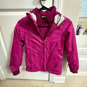North Face Fuchsia Kids Puffer Jacket